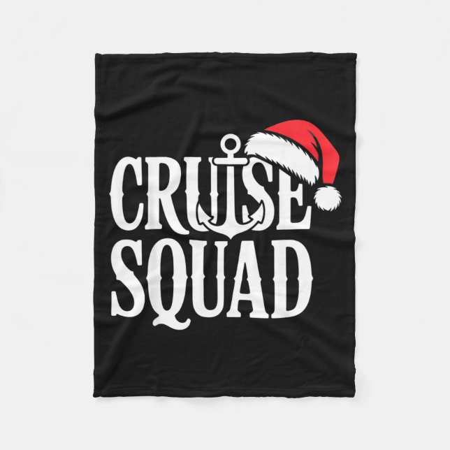 Cruise Squad Festive Srit Nautical Lovers Christma Fleecedecke (Vorderseite)
