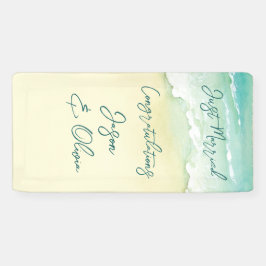 Cruise Tropical Beach Hochzeit Herzlichen Glückwun Banner