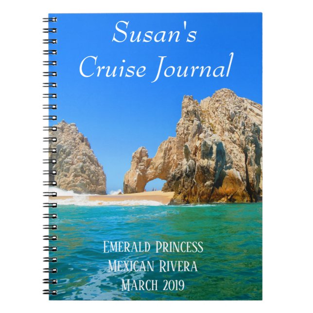 Cruise Vacation Journal Notebook Mexico Beach Notizblock (Vorderseite)