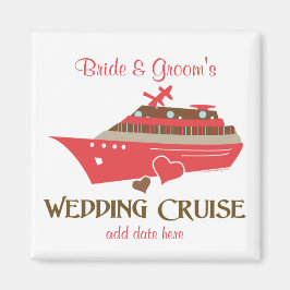 Cruise Wedding Date Magnet