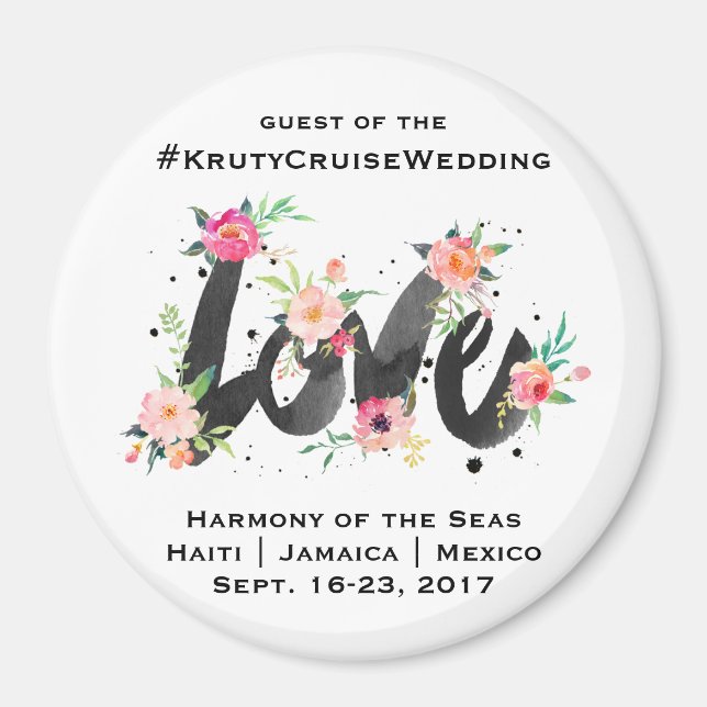 Cruise Wedding Door Magnet (Vorne)