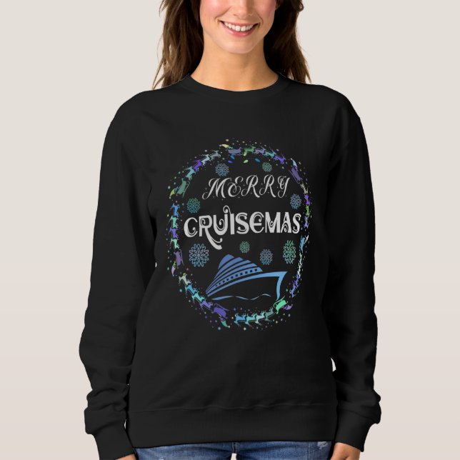 Cruisemas Kreuzfahrtschiff Weihnachtsreise Party F Sweatshirt (Vorderseite)
