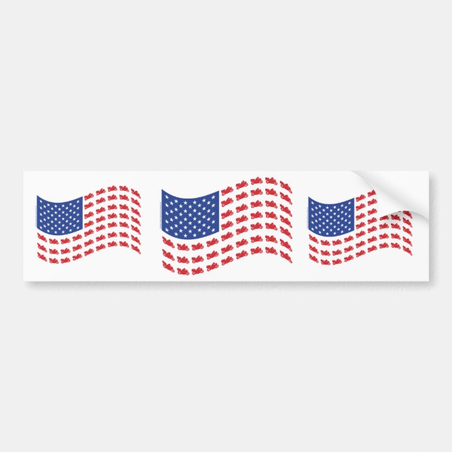 cRUISER-fLAG-wAVE Autoaufkleber (Vorne)