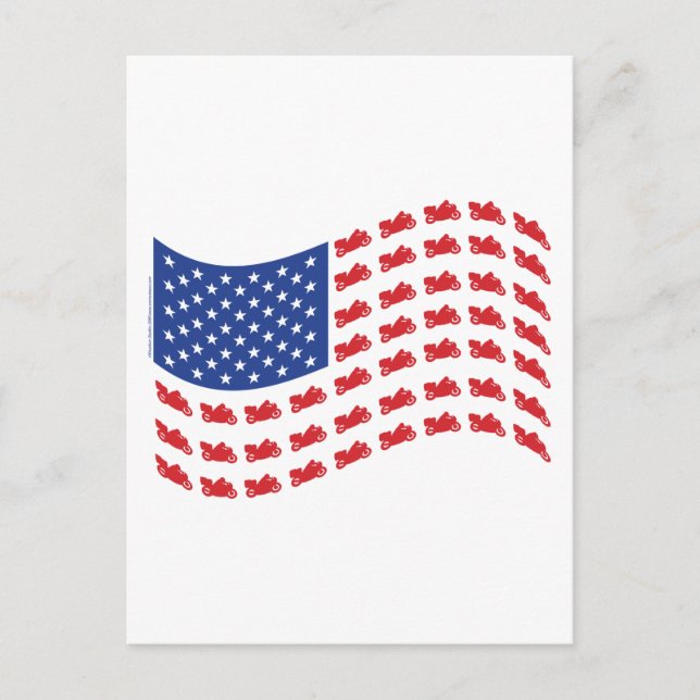 cRUISER-fLAG-wAVE Postkarte (Vorderseite)