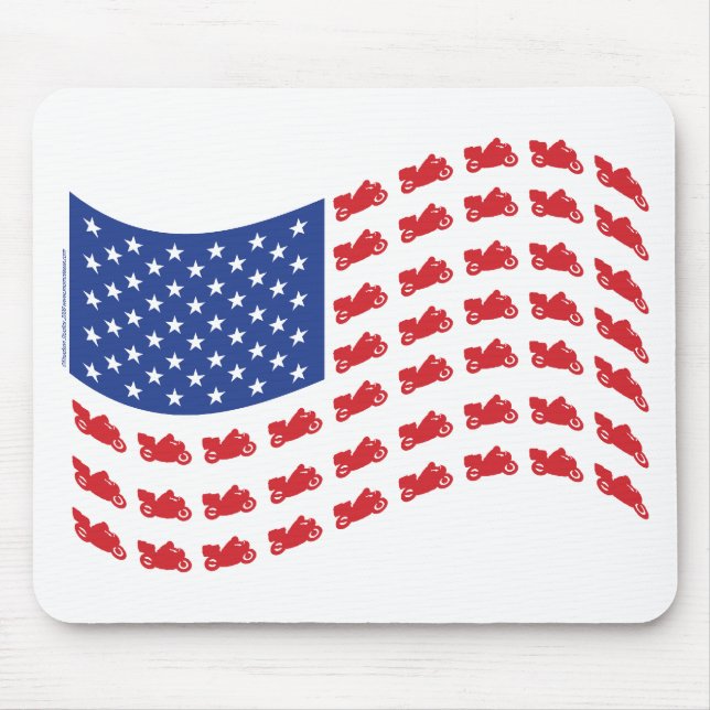 cRUISER-fLAG-WELLE Mousepad (Vorne)