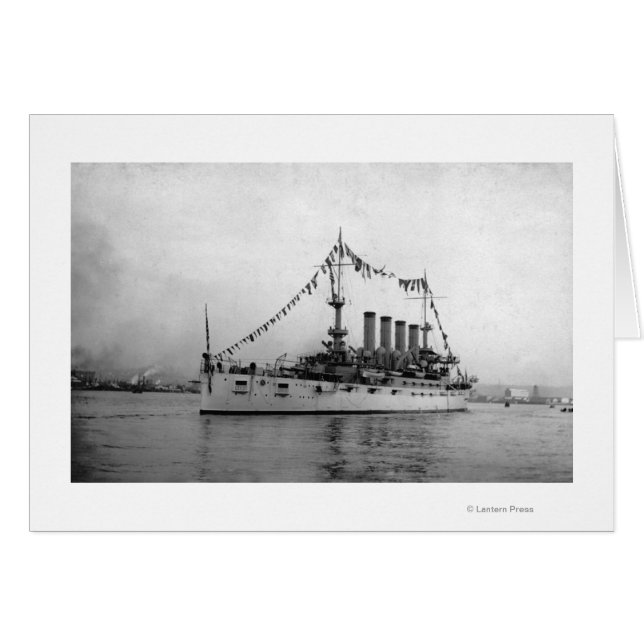 Cruiser Washington in Seattle Harbour verankert (Vorderseite (Horizontal))