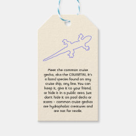 CRUISETIKI! Blue Common Cruise Gecko Geschenkanhänger