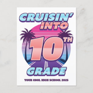 Cruisin 'Back to School 10. Klasse Feiertagspostkarte