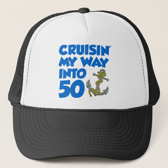 Cruisin' Mein Weg in 50 Truckerkappe (Vorderseite)