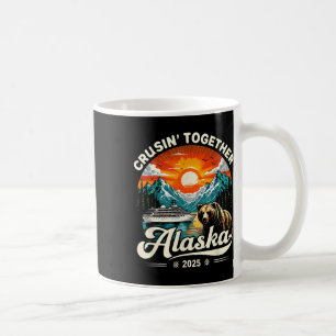 Cruisin Together Alaska 2025 Kreuzfahrt Familienre Kaffeetasse