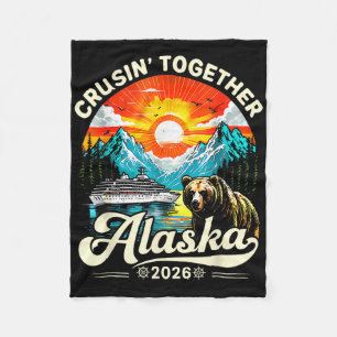Cruisin Together Alaska 2026 Kreuzfahrt Familienre Fleecedecke