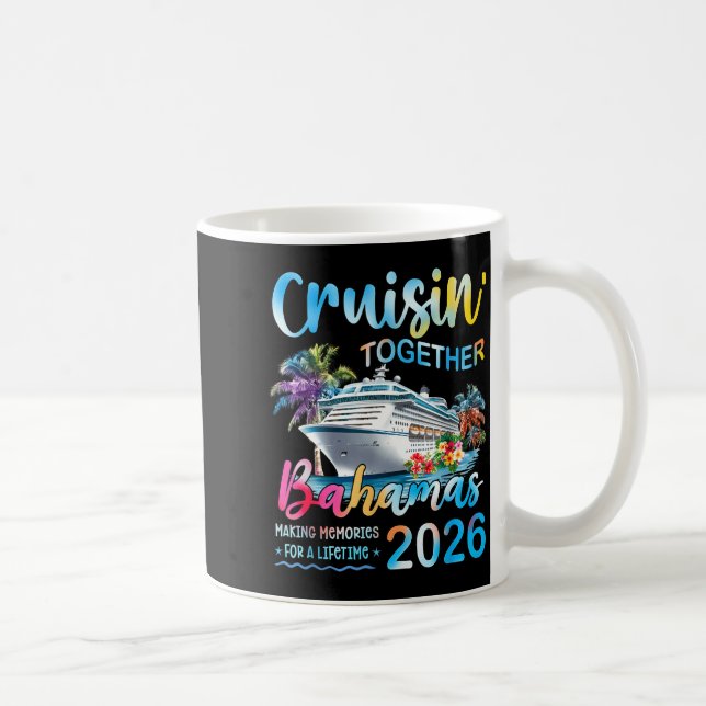 Cruisin' Together Bahamas 2026 Family Group Cruise Kaffeetasse (Rechts)