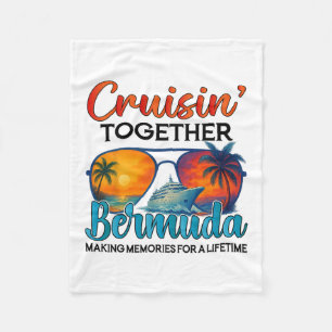 Cruisin Together Bermuda 2025 Freunde Bermuda Kreu Fleecedecke