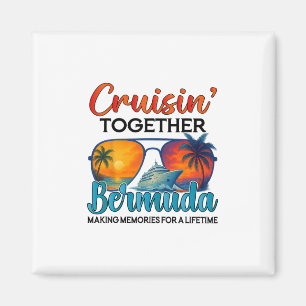 Cruisin Together Bermuda 2025 Freunde Bermuda Kreu Magnet