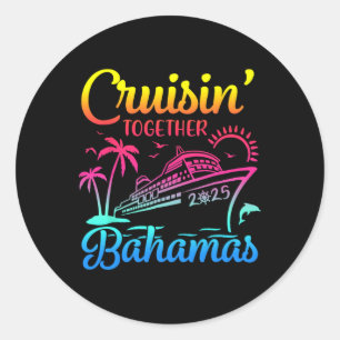 Cruisin Together Hamas 2025 Familienkreuzfahrt Ham Runder Aufkleber