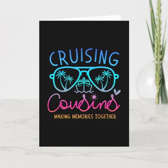 Cruising Cousins machen gemeinsam Erinnerungen Cru Karte (Vorderseite)