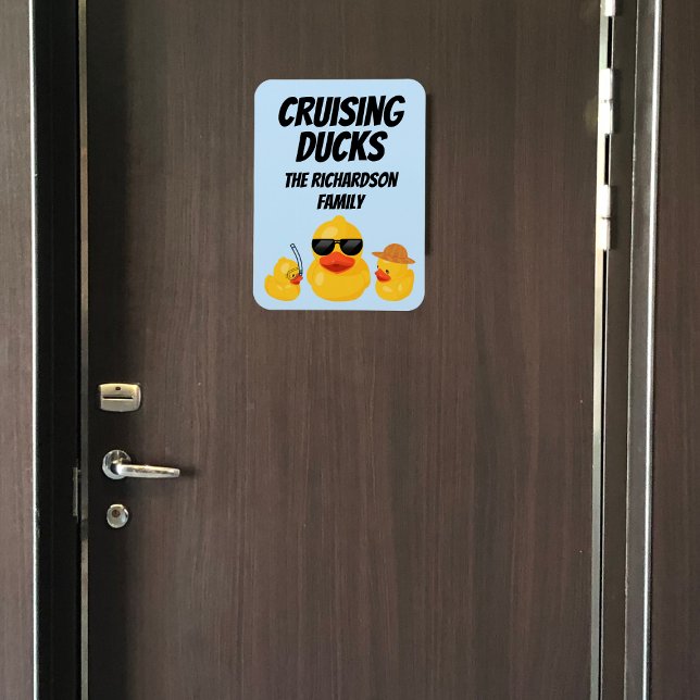 Cruising Ducks Family Cruise Door Magnet (Von Creator hochgeladen)