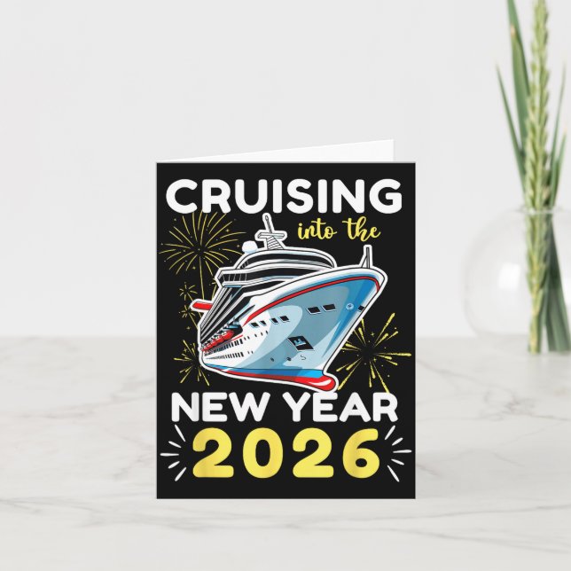 Cruising ins neue Jahr 2026 Karte (Vorderseite)
