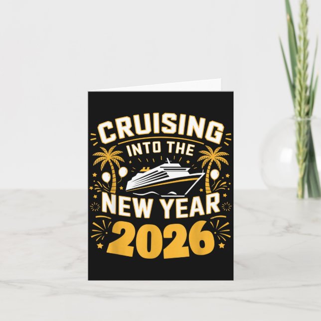 Cruising Into 2026 New Years Eve Party Favors Fami Karte (Vorderseite)