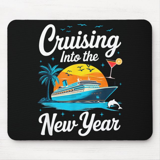 Cruising Into 2026 New Years Eve Party Matching Fa Mousepad (Vorne)