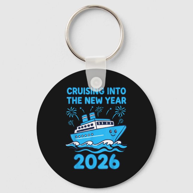Cruising Into The New Year 2026 Celebration  Schlüsselanhänger (Vorderseite)