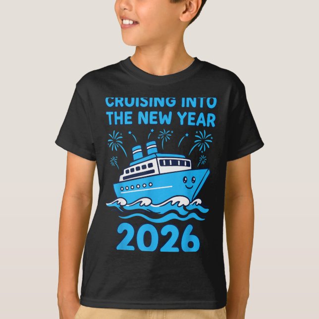 Cruising Into The New Year 2026 Celebration  T-Shirt (Vorderseite)