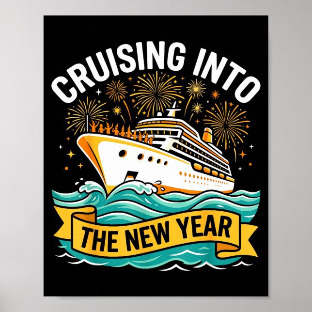 Cruising Into The New Year 2026 Cruise Squad  Poster (Vorne)