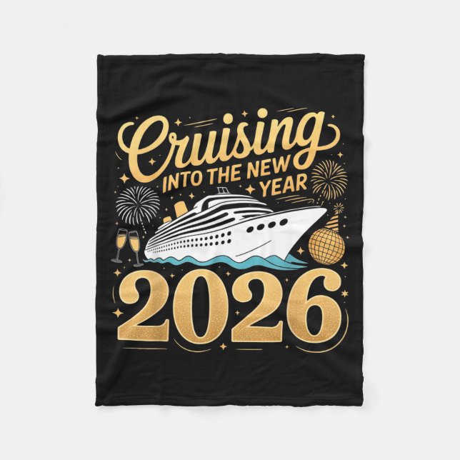 Cruising Into The New Year 2026 Matching Family Cr Fleecedecke (Vorderseite)