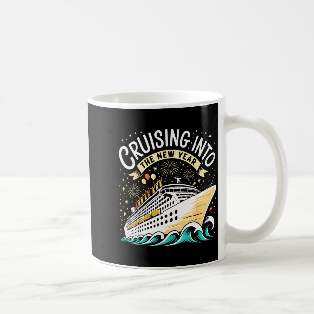Cruising Into The New Year 2026 Matching Family Cr Kaffeetasse (Rechts)