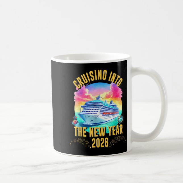 Cruising Into The New Year 2026 Ocean Lover  Kaffeetasse (Rechts)