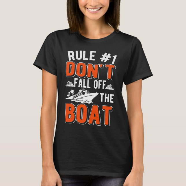 Cruising Rules Boat Funny Cruise Ship T-Shirt (Vorderseite)