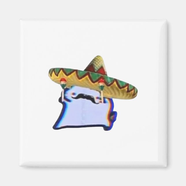 Crumb Cat Cuptoast Funny Dancing Meme Magnet (Vorne)