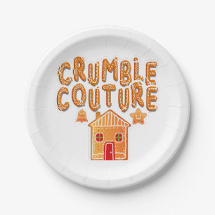 Crumble Couture Gingerbread Holiday Paper Pl Pappteller