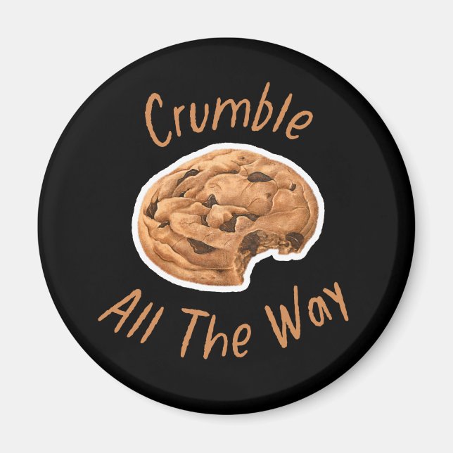 Crumble ganz verrückt nach Cookies Magnet (Vorne)