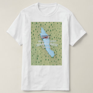 Crummock Water, Lake District Landkarte Reiseplaka T-Shirt