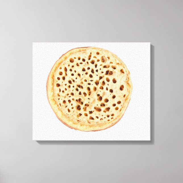 Crumpet auf weiß leinwanddruck (Vorderseite)