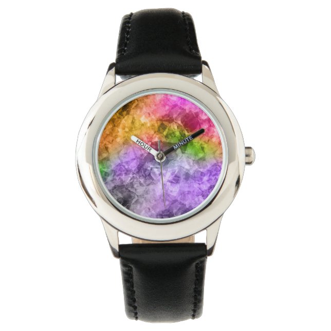 Crumpled Exotic Textur Armbanduhr (Vorderseite)