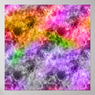 Crumpled Exotic Textur Poster