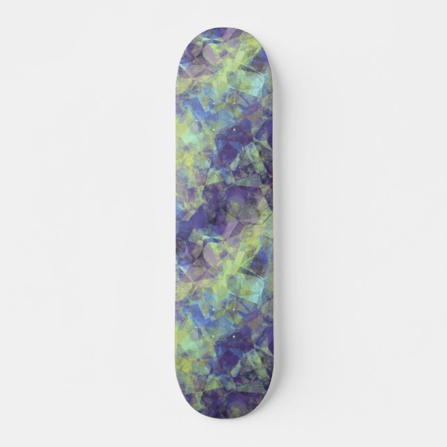 Crumpled Lavendel Textur Skateboard (Vorne)