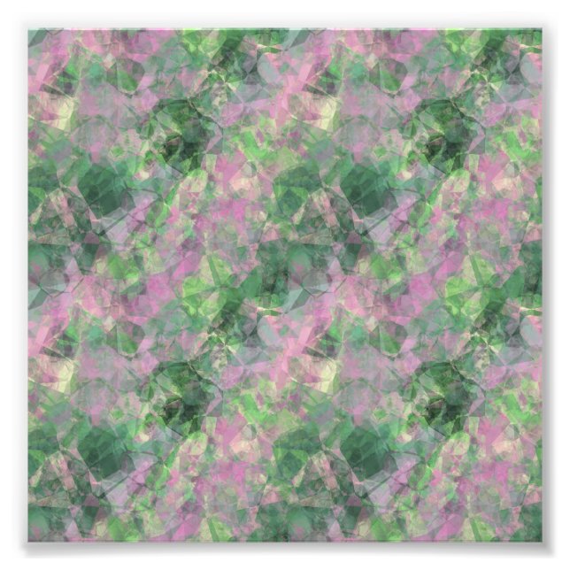 Crumpled Spring Green Texture Fotodruck (Vorne)