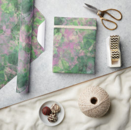 Crumpled Spring Green Texture Geschenkpapier