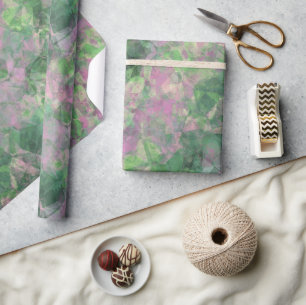 Crumpled Spring Green Texture Geschenkpapier
