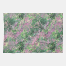 Crumpled Spring Green Texture Handtuch
