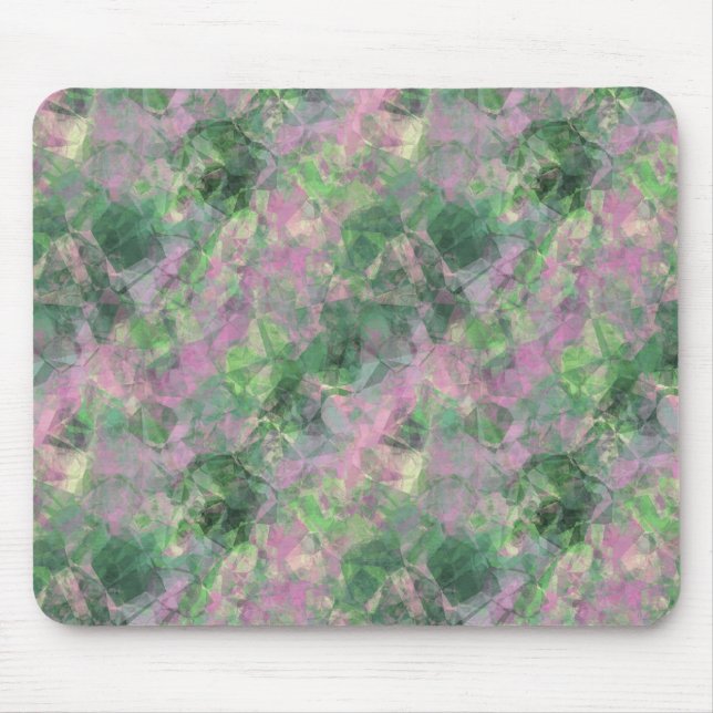 Crumpled Spring Green Texture Mousepad (Vorne)