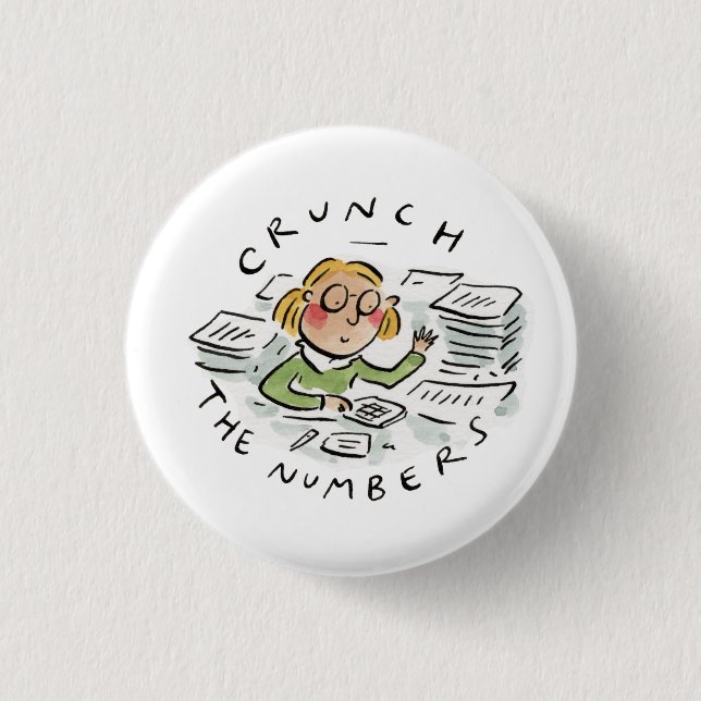 Crunch die Zahlen Button (Vorderseite)