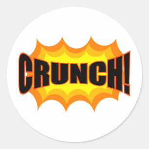 Crunch! Runder Aufkleber
