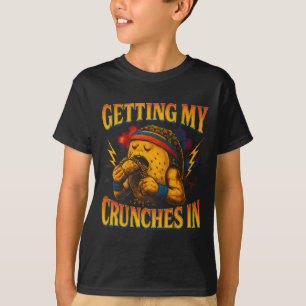 Crunches beim Gym-Workout lustiger Taco Premium T-Shirt