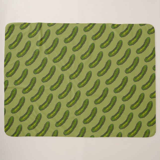 Crunchy Green Kosher Dill Pickle Feinschmecker Foo Sherpadecke (Vorderseite (Horizontal))