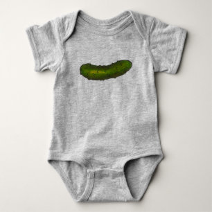 Crunchy Green Kosher Dill Pickle Pickles Feinschme Baby Strampler