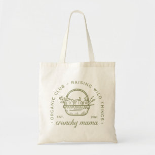 Crunchy Mama Bio vegetarisch ökologisch grün Tragetasche